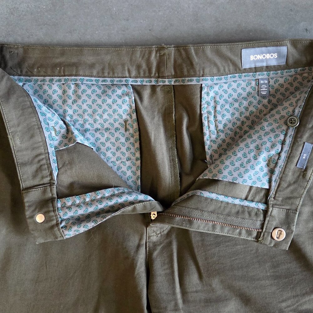 Bonobos Green Chino - Men's 36x36